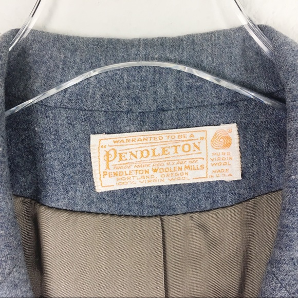 Pendleton | Blue Two Button Wool Blazer | 10/12 - Picture 2 of 3